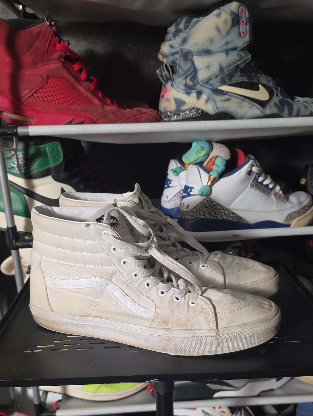 🔥 Vans Men Size 12 Beige High-Top Skate Sneakers